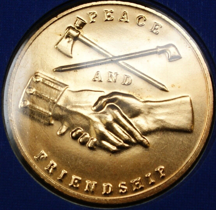 John Adams Presidential Medal, 24kt Gold Electroplated