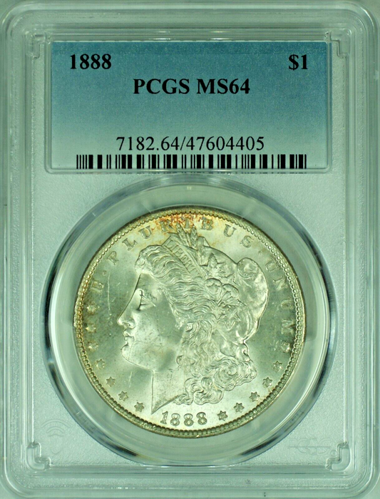 1888 Morgan Silver Dollar PCGS MS 64 47