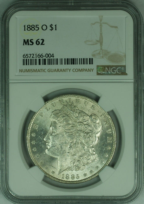 1885-O Morgan Silver Dollar $1 NGC MS-62   (46B)