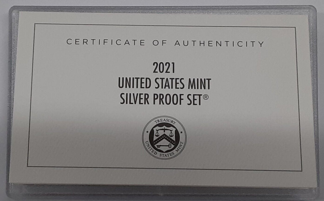 2021-S U.S. Mint 7 Coin Silver Proof Set as Issued in Original Mint Packaging