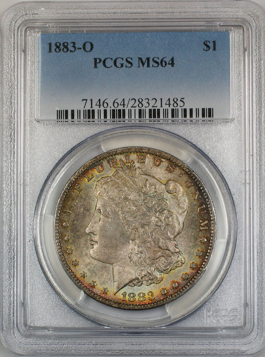 1883-O Morgan Silver Dollar $1 Coin PCGS MS-64 Toned (2A)