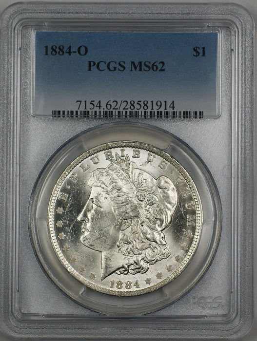 1884-O Morgan Silver Dollar $1 Coin PCGS MS-62 (2L)