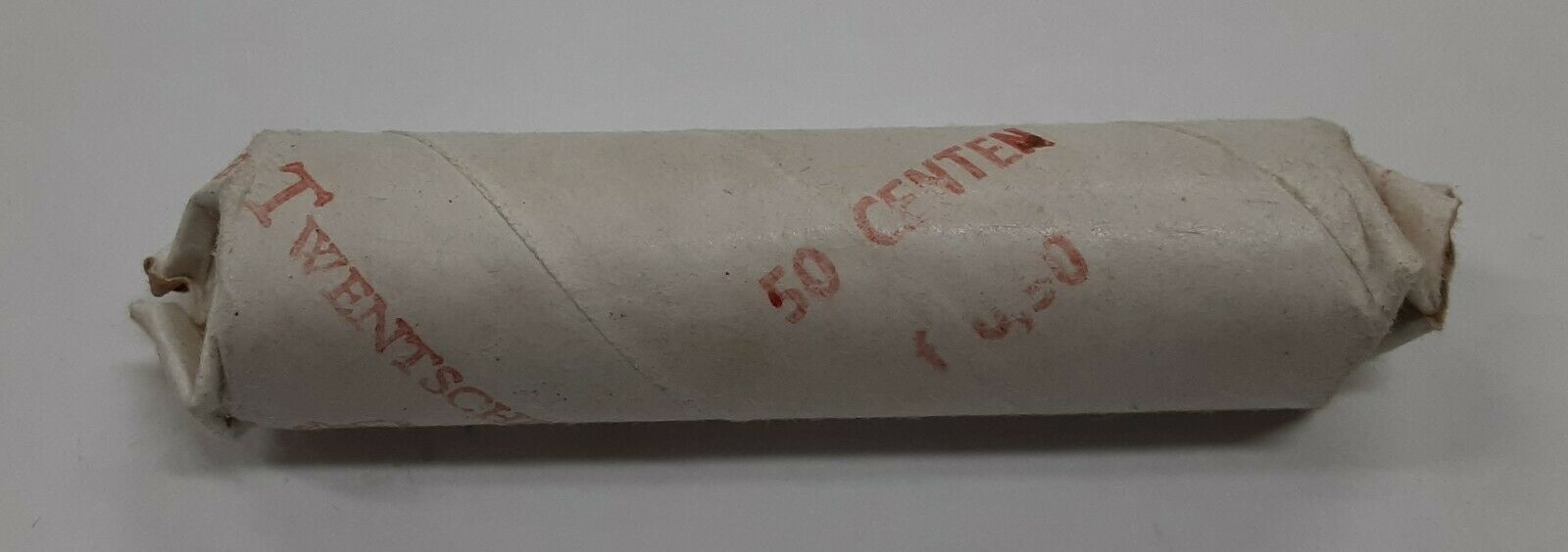 1962 Netherlands Roll - 50 BU 1 Cent Coins in Dutch Bank Wrapper - See Photos