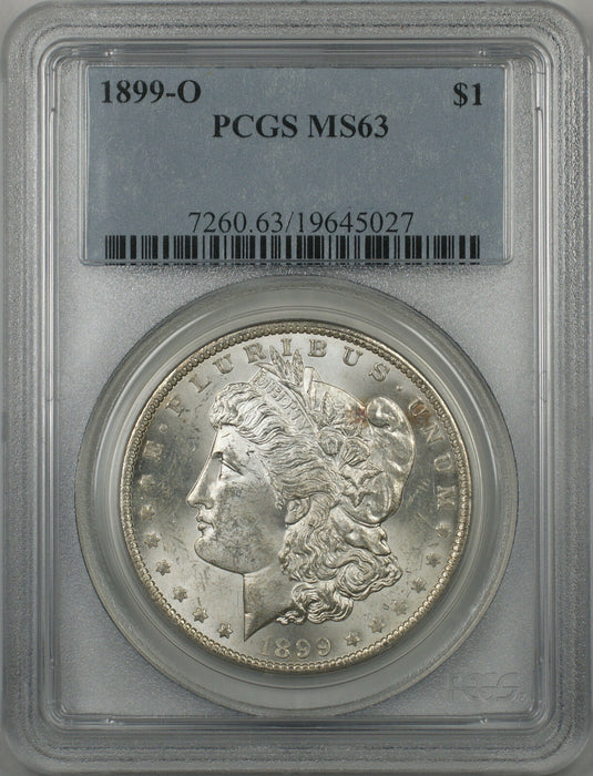 1899-O Morgan Silver Dollar $1 Coin PCGS MS-63 Better Coin (BR-24 T)