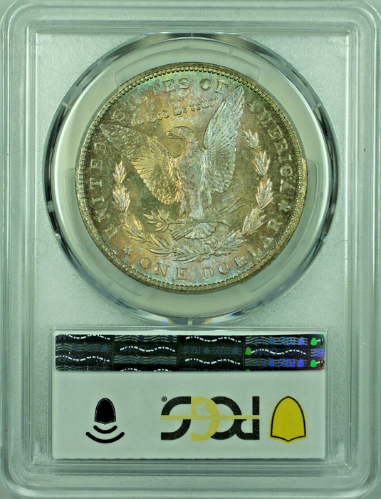 1904-O Morgan Silver Dollar $1 Coin Colorful Tone PCGS MS 63 (48) A