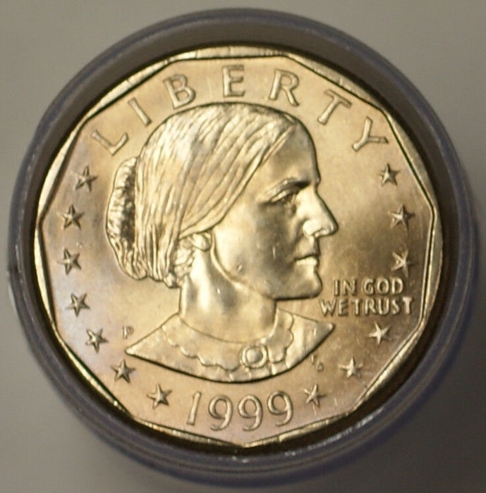 1999 P $1 Susan B Anthony Dollar BU Roll 25 Coins