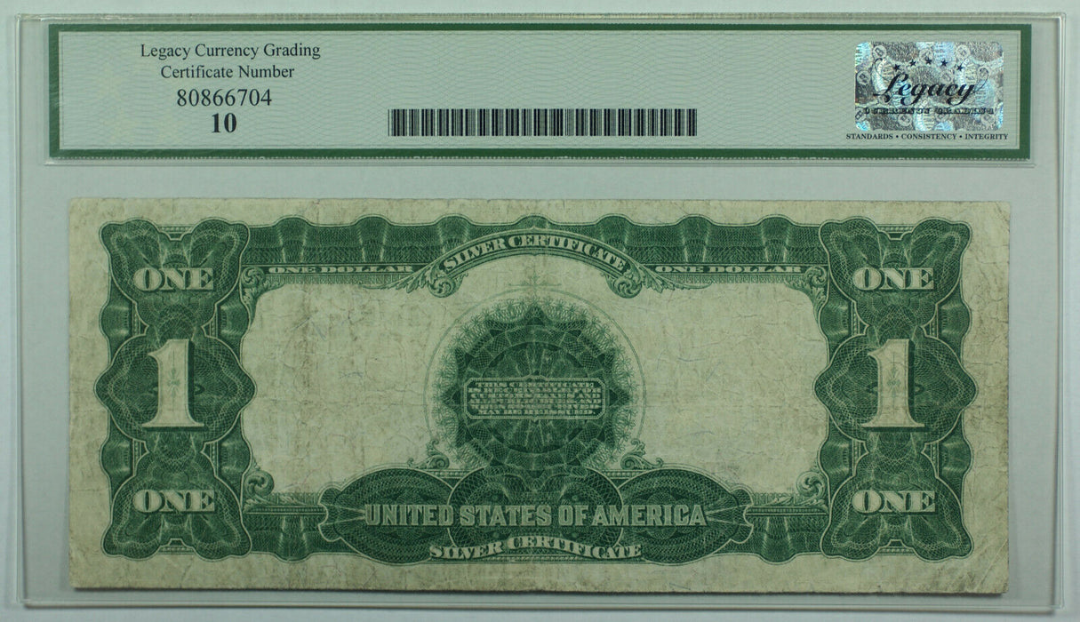 1899 $1 One Dollar Silver Certificate Black Eagle Mule Note Fr 234m Legacy VG-10
