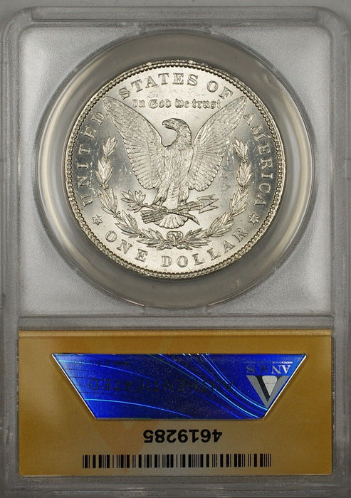 1886 Morgan Silver Dollar $1 Coin ANACS MS-63 (5)