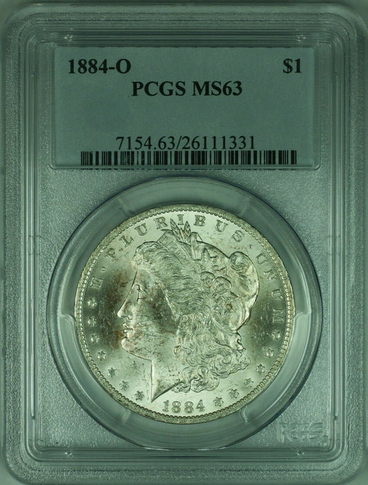 1884-O Morgan Silver Dollar Coin $1 PCGS MS63 (32 A)