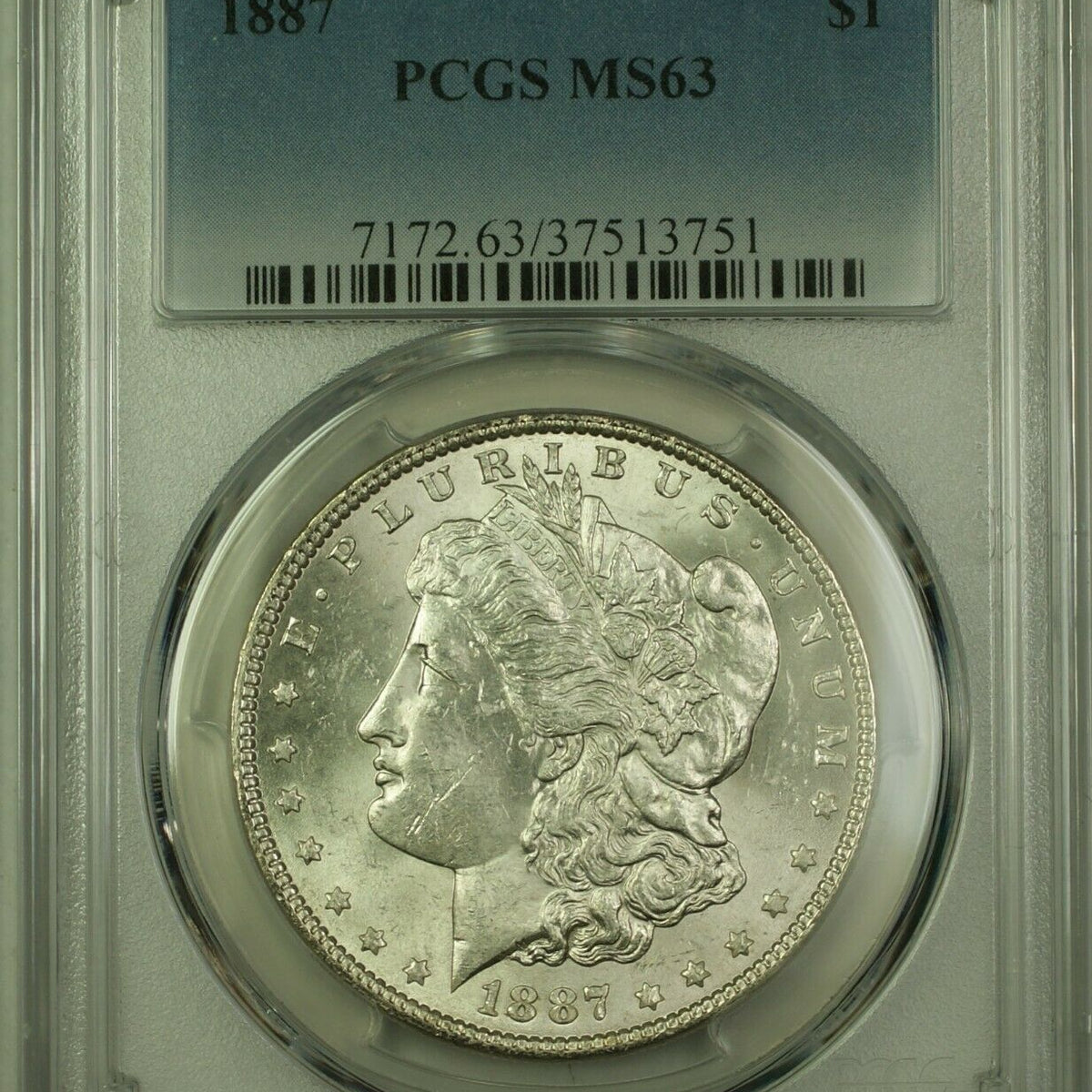 1887 Morgan Silver Dollar $1 Coin PCGS MS-63 (22K) — Juliancoin
