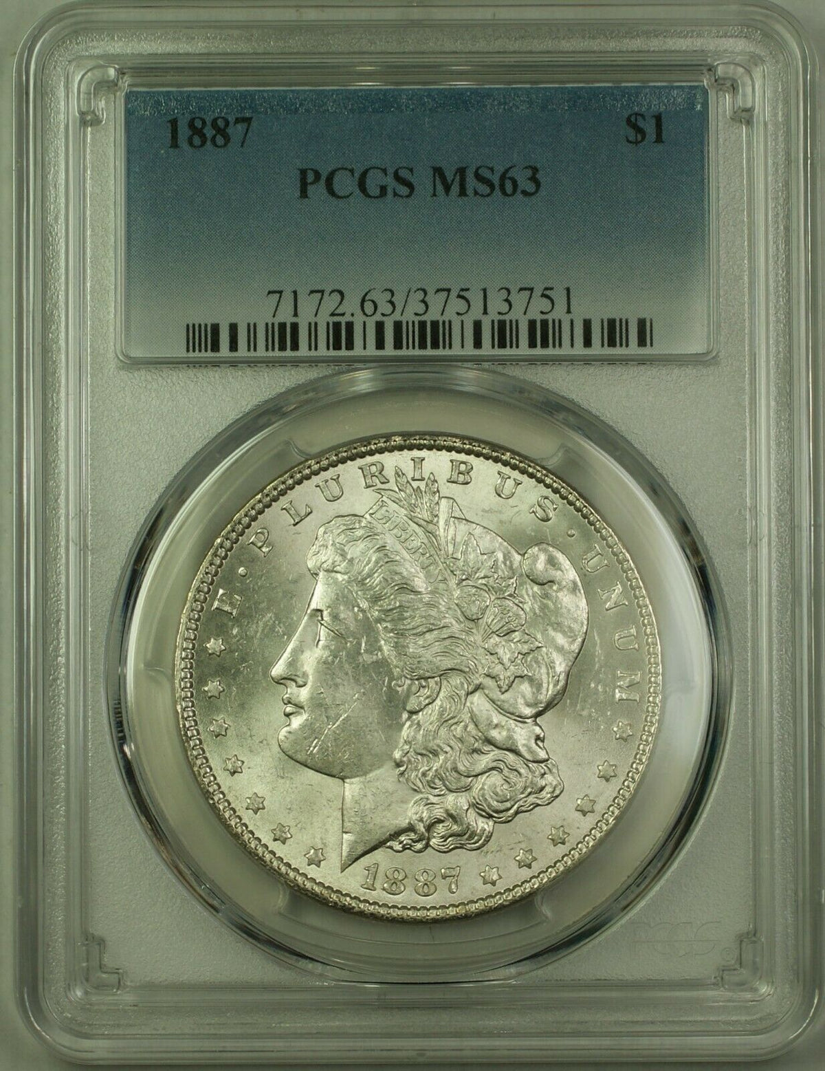 1887 Morgan Silver Dollar $1 Coin PCGS MS-63 (22K) — Juliancoin