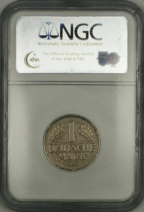 1955-G Germany 1 Mark German Coin NGC XF-45 JA