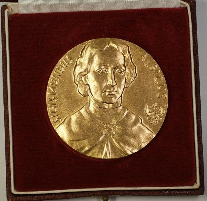 Large Bronze Medal 1969 Congress of Rheumatologists W/ Pins Made By M Knobloch A