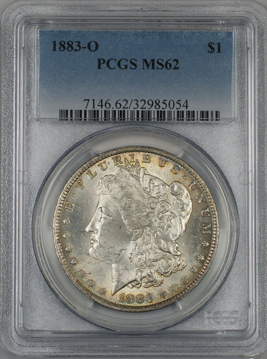 1883-O Morgan Silver Dollar $1 Coin PCGS MS-62 Toned (Ta)