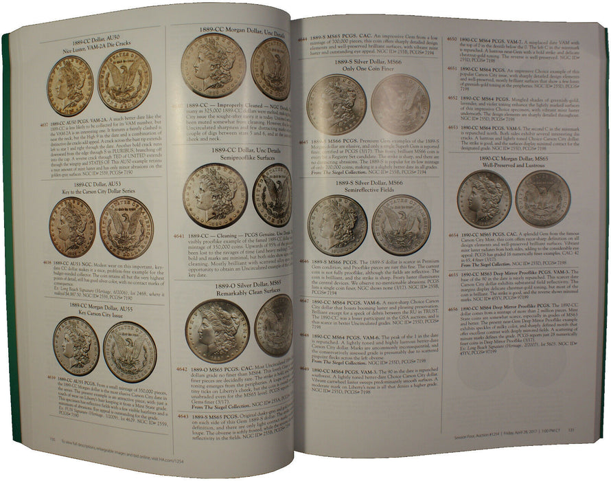 April 26-28 & 30 2017 U.S. Coin Auction Catalog #1254 Heritage (A94)