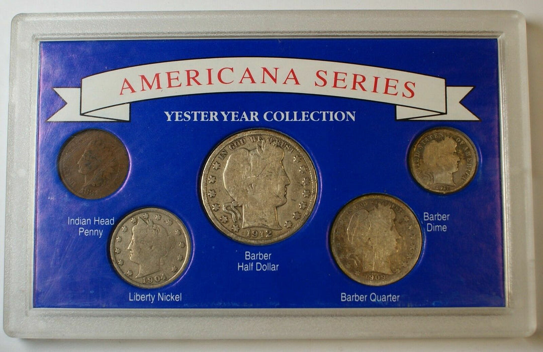 "Americana Series: Yesteryear Collection" W/ Silver Half, Quarter, Dime