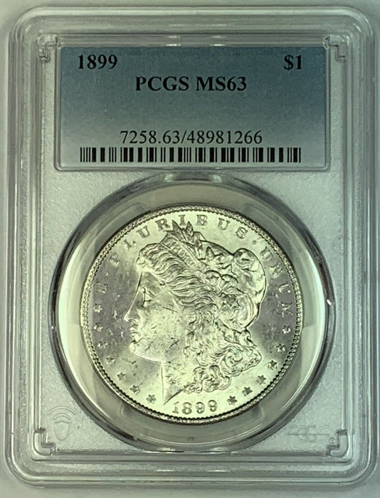 1899 Morgan Silver $1 Dollar Coin PCGS MS 63 (9)