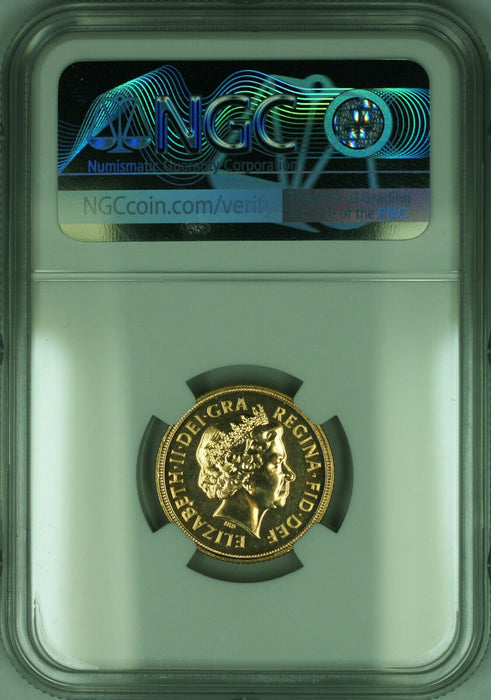 2003 Great Britain 1 Sovereign Gold Coin NGC MS-66 DPL Deep Prooflike (AN)