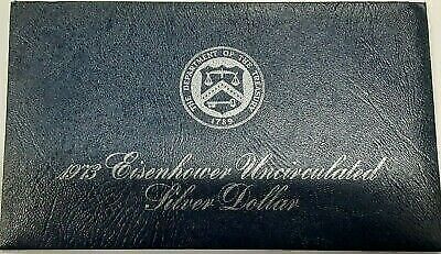 1973-S UNC 40% Silver Eisenhower IKE Dollar Coin with Original US Mint Envelope