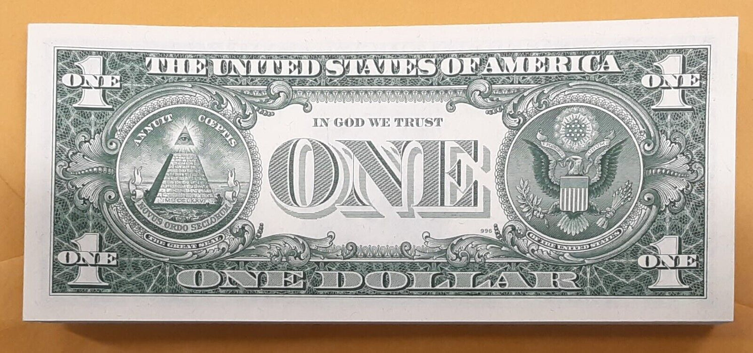 Lot of 97 1963-B $1 FRN's Barr Notes-Consecutive S/Ns Crisp UNC - See photos.
