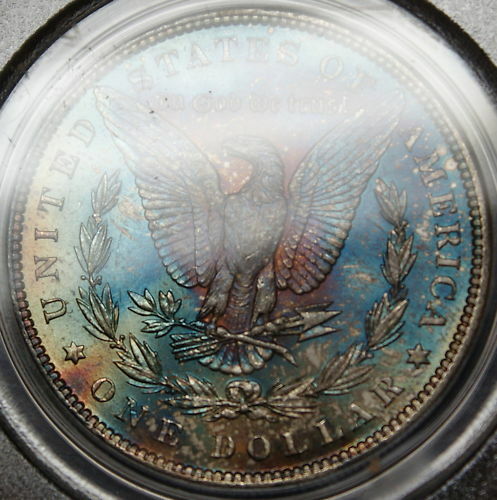 1887 Morgan Silver Dollar, PCGS MS-63, MONTSTER TONED!!