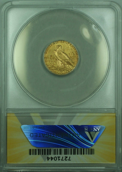 1925-D Indian Head Quarter Eagle $2.50 Gold Coin ANACS AU-55