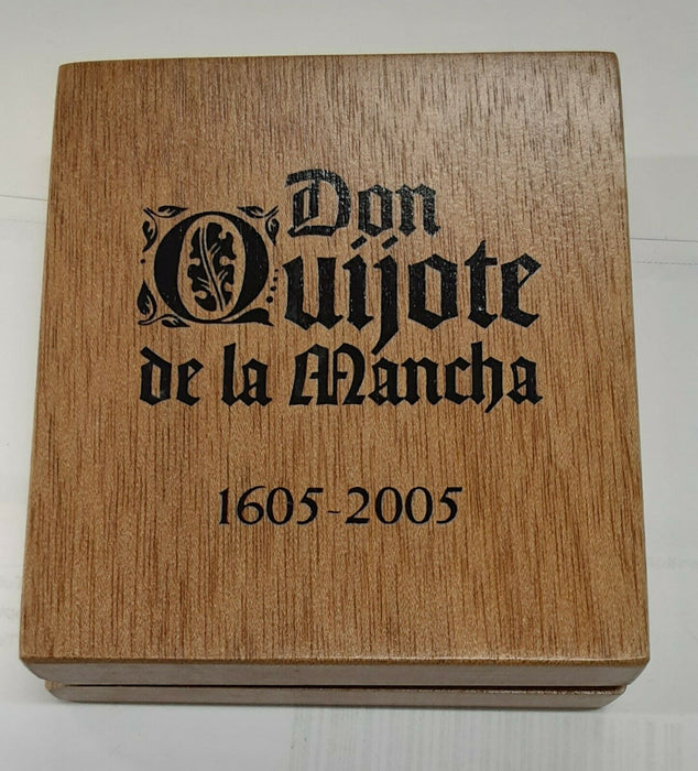 2005 Mexico 20 Pesos Silver Coin Proof Don Quixote Commemorative in OGP