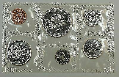 1966 Canada Mint Set- Proof Like- Uncirculated 6 Coin Set 3 Silver Royal Mint