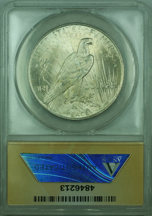 1922 Peace Silver Dollar $1 Coin ANACS MS-63