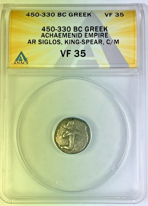 450-330 BC Greek Achaemenid Empire, Siglos Coin ANACS VF 35