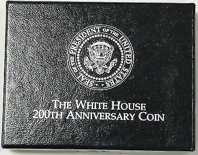 1992 White House 200th Anniversary UNC Silver Dollar Commemorative Coin in OGP