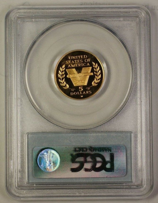1991-95 W World War II WWII Commemorative Gold Coin $5 PCGS PF-69 Proof DCAM