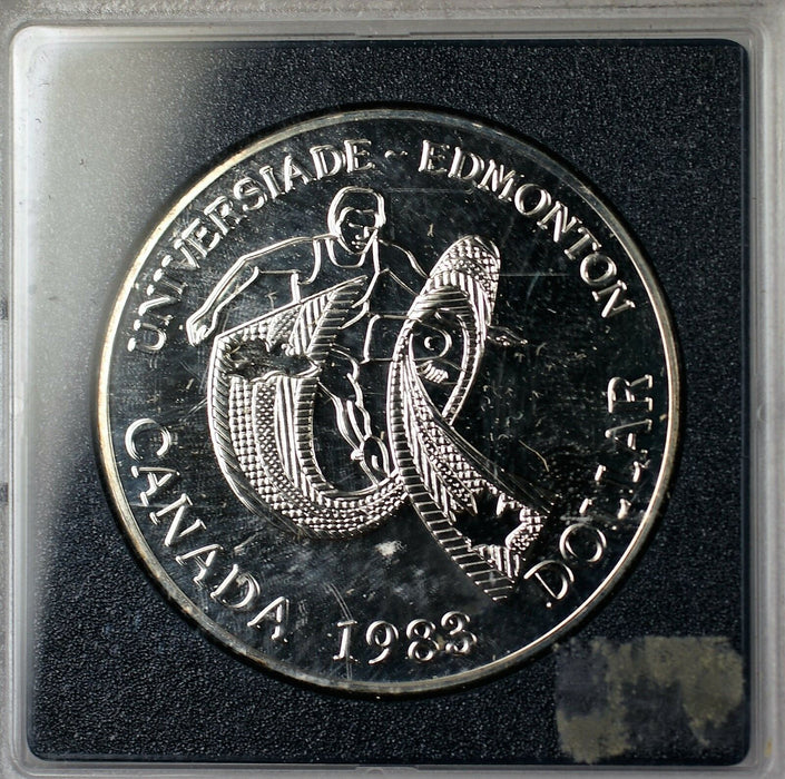 1983 Canada $1 Commemorative Proof Like Coin University of Edmonton Royal Mint
