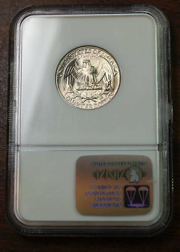 1947-D Washington Silver Quarter, NGC MS-67, Gem Coin