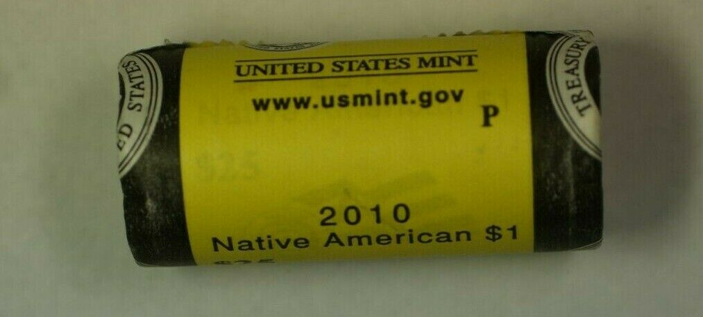 2010 P Native American $1 BU Roll 25 Coins Total