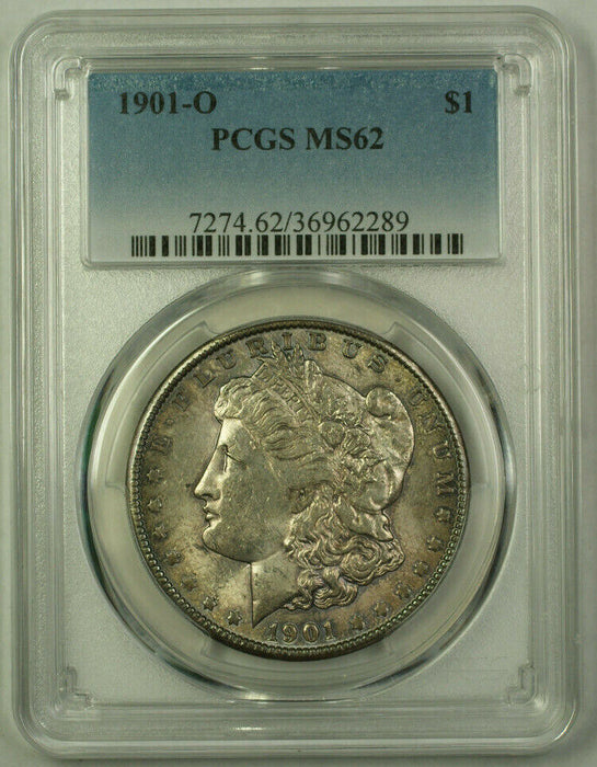 1901-O Morgan Silver Dollar $1 Coin PCGS MS-62 Toned (21)