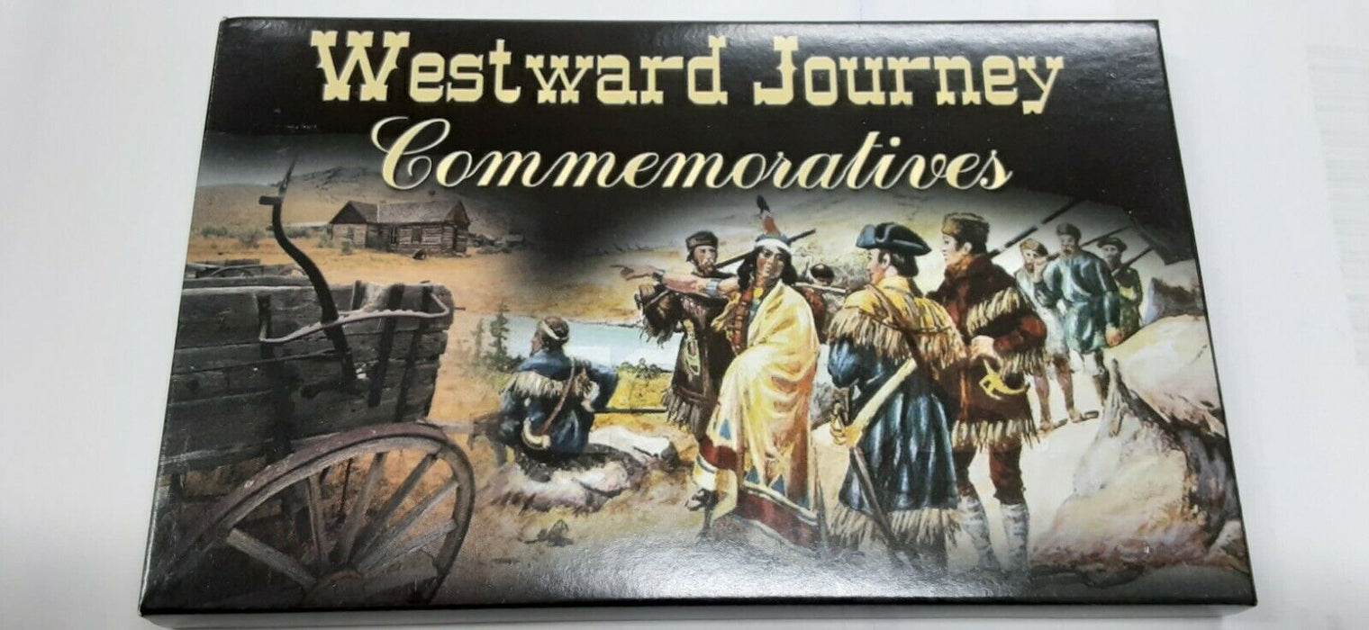 2001 P & D Sacagawea BU Dollars Westward Journey Commemoratives in Holder