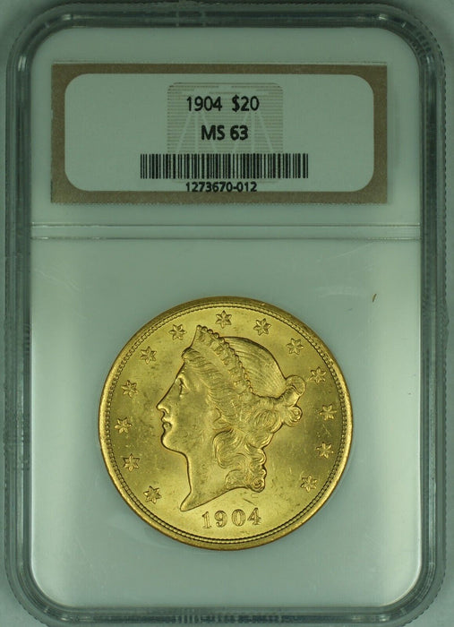 1904 $20 Liberty Head Gold Double Eagle NGC MS 63+