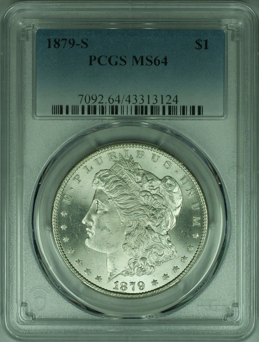 1879-S Morgan Silver Dollar Coin $1 PCGS MS-64 (37) B