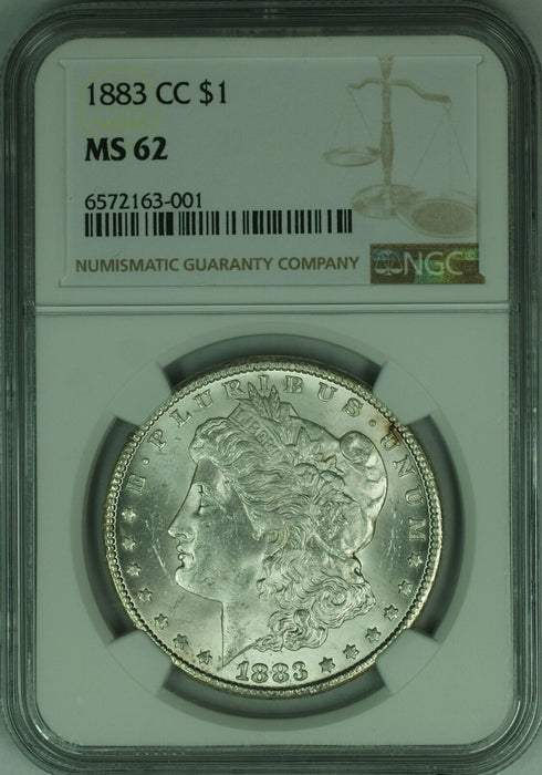 1883-CC Morgan Silver Dollar $1 NGC MS-62   (46)