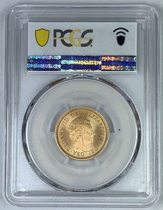 2022 Great Britain Gold Sovereign Coin PCGS MS 70, Platinum Jubilee-SOTD (AN)