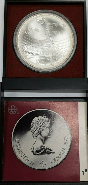 1976 Canada RCM 10 Dollar Silver 1976 Montreal Olympic Games Silver Coin