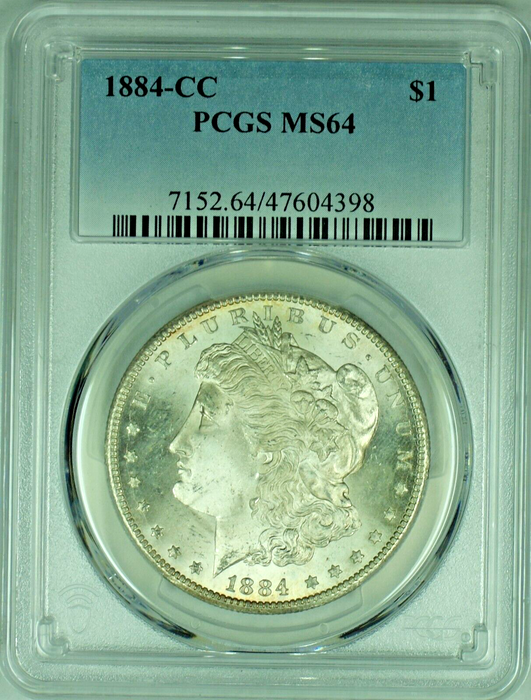 1884-CC Morgan Silver Dollar PCGS MS 64 47