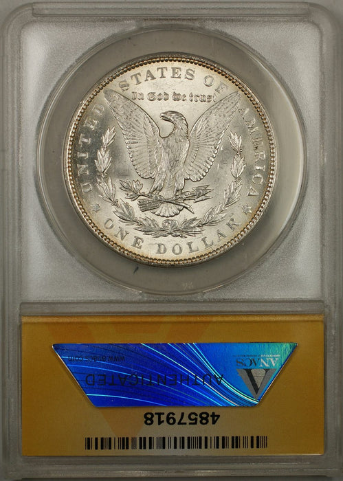 1891 Morgan Silver Dollar Coin $1 ANACS MS-63 (8A)