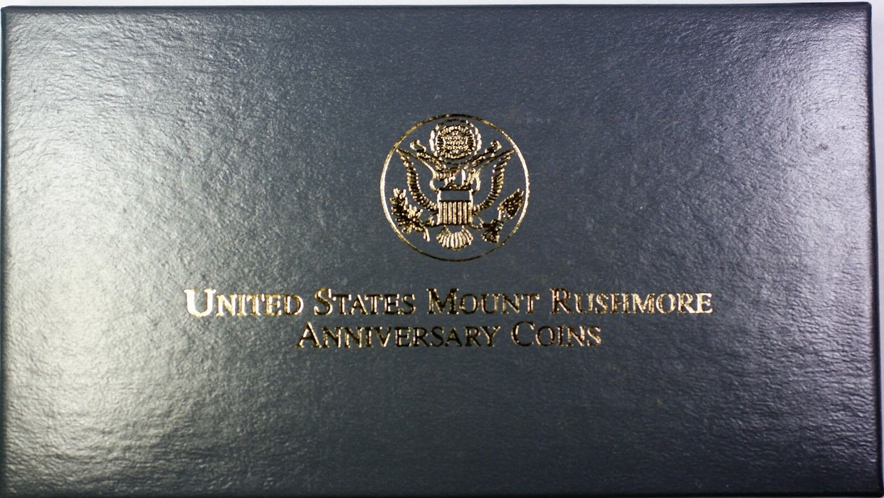1991-W & S Gold $5 Silver $1 50 Cents Mount Rushmore 3 Coin Proof Set in OGP