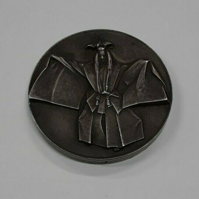 1972 Franklin Mint Sterling Silver Medal Samurai by Matsuoka 6.6 Troy Ounces