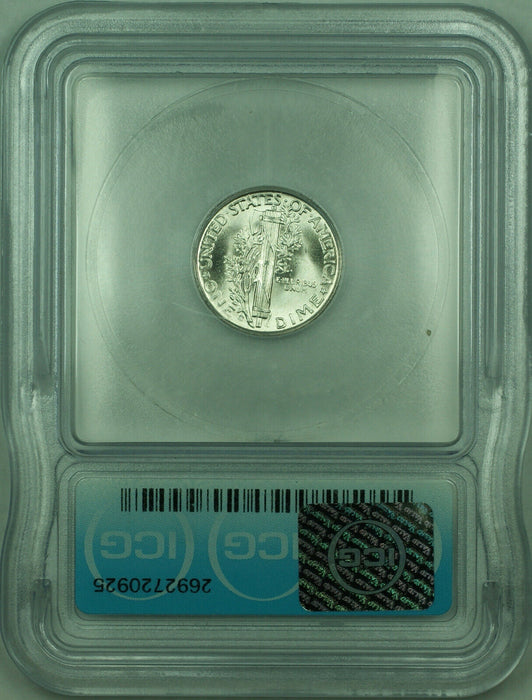 1945-S Mercury Silver Dime 10c Coin ICG MS-65 (BBB)