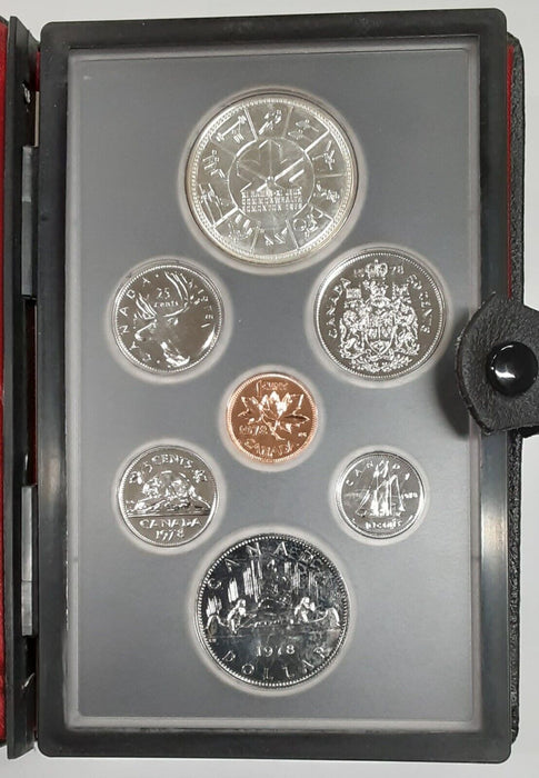 1978 Canada Prooflike Set 7 Beautiful GEM Coins In Case