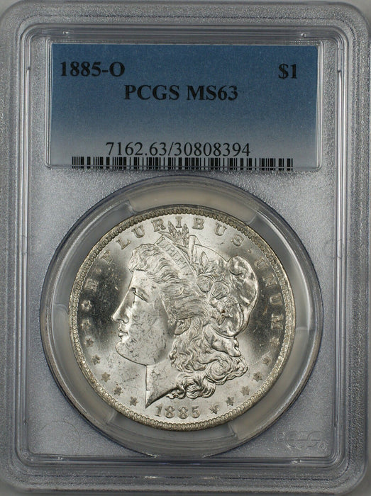 1885-O Morgan Silver Dollar $1 Coin PCGS MS-63 (7K)