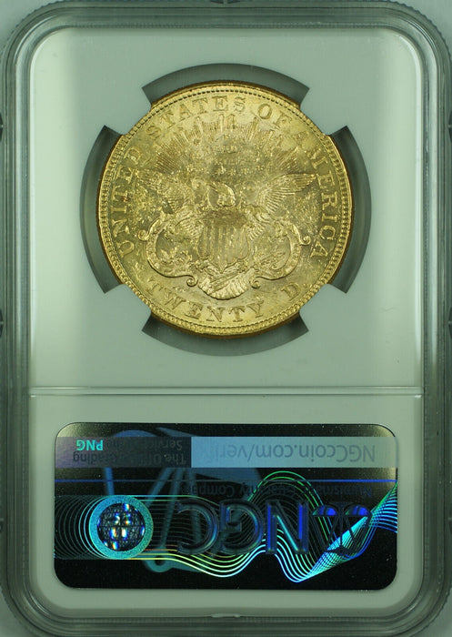 1876 Liberty Head $20 Double Eagle NGC AU 58